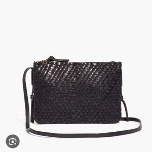 Madewell Knotted Crossbody Bag in Woven Leather
